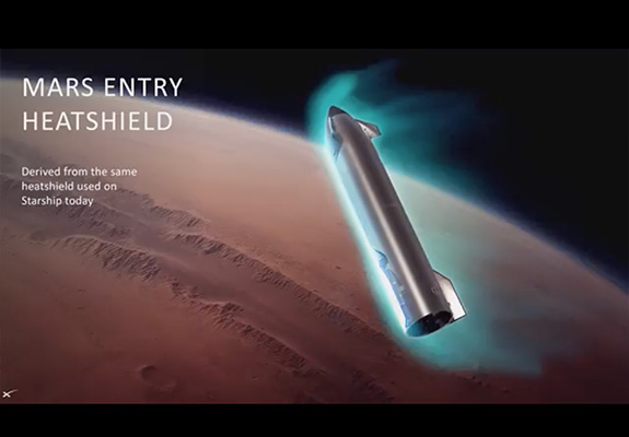 Mars rentree atmospherique - © SpaceX