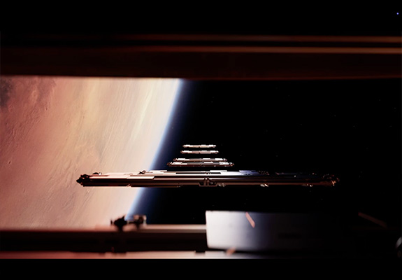 Starlink deploiement autour de Mars - © SpaceX